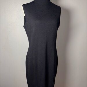 St. John collection by Marie Gray Black Sleeveless knit Dress size 10